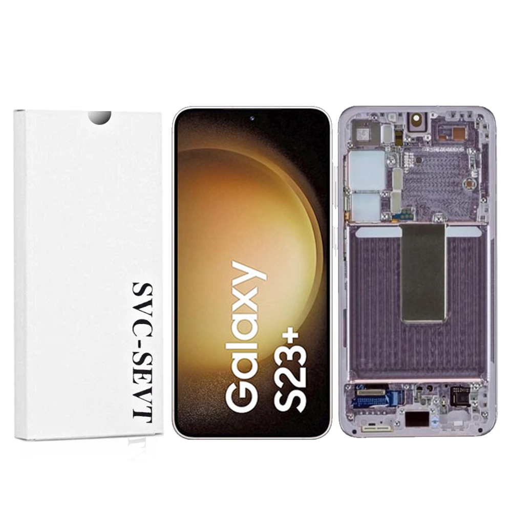 Samsung Galaxy S23 Plus-lavender Genuine LCD Screen For Samsung Galaxy S23 Plus (S916B) With Frame and Touchpad - Lavender  (GH82-30476D) - Image 1