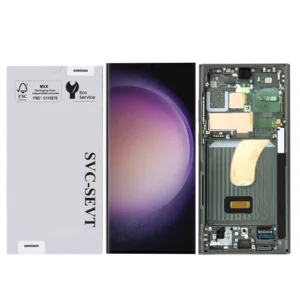 Genuine LCD Screen For Samsung Galaxy S23 Ultra (S918B) With Frame and Touchpad - Green  (GH82-30465C)