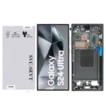 Genuine LCD Screen For Samsung Galaxy S24 Ultra (S928B) With Frame and Touchpad - Phantom Black  (GH82-33396B)