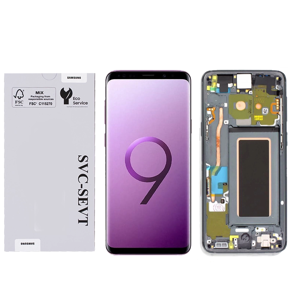 Samsung Galaxy S9 (G960)-Titanium Grey Genuine LCD Screen For Samsung Galaxy S9 (G960) With Frame and Touchpad - Titanium Grey  (GH97-21696C) - Image 1