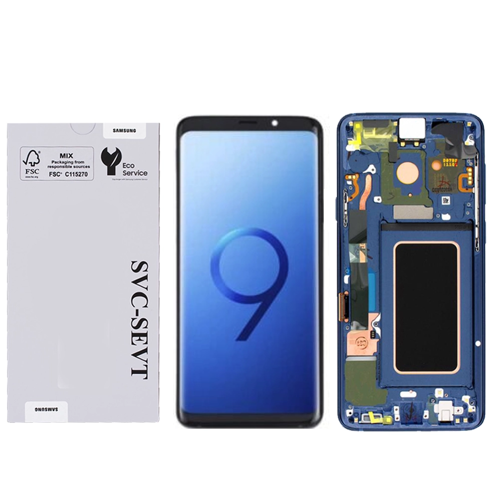 Samsung Galaxy S9 Plus-Blue Genuine LCD Screen For Samsung Galaxy S9 Plus (G965) With Frame and Touchpad - Blue  (GH97-21691D) - Image 1