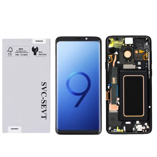 Genuine LCD Screen For Samsung Galaxy S9 Plus (G965) With Frame and  Touchpad - Midnight Black  (GH97-21691A) - Image 1
