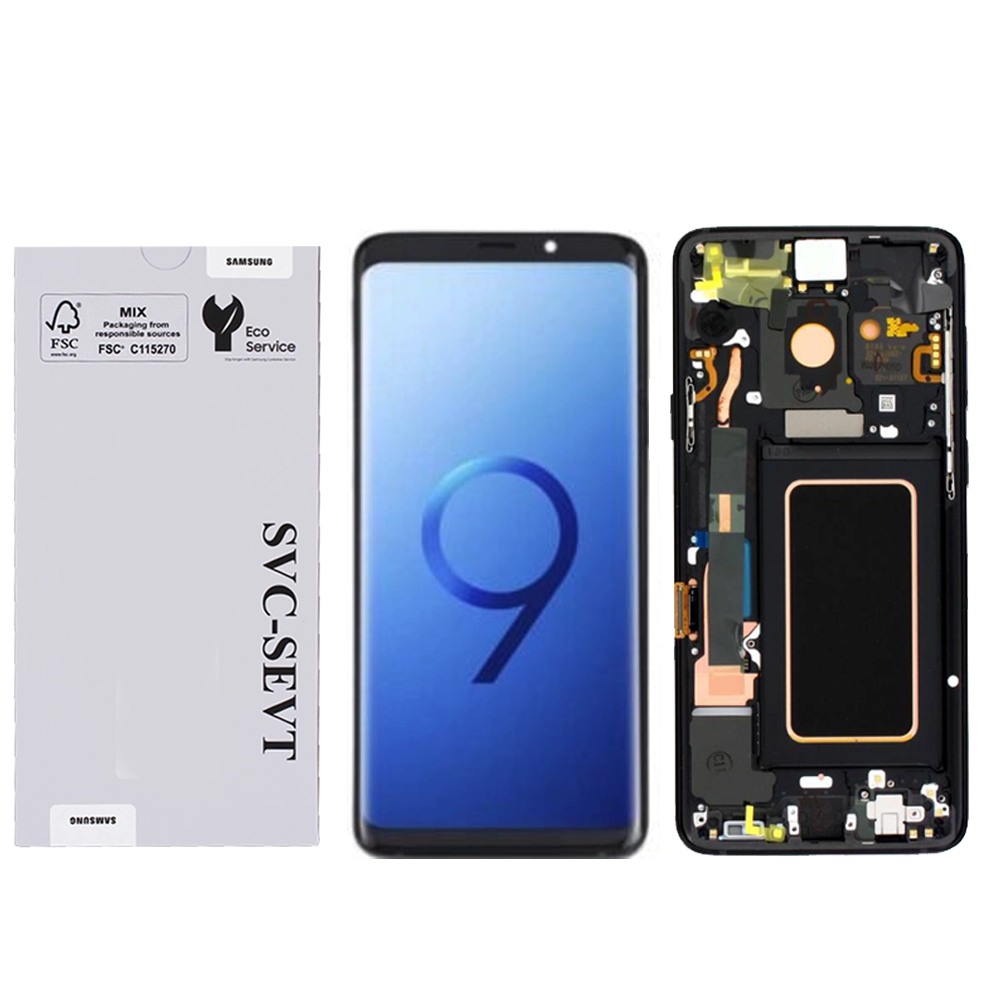 Samsung Galaxy S9 Plus-Midnight Black Genuine LCD Screen For Samsung Galaxy S9 Plus (G965) With Frame and  Touchpad - Midnight Black  (GH97-21691A) - Image 1