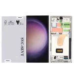 Genuine LCD Screen For Samsung Galaxy S23 Ultra (S918B) With Frame and Touchpad - Cream  (GH82-30465B)