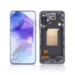 Replacement LCD Screen For Samsung Galaxy A55 (A556) Black - With Frame