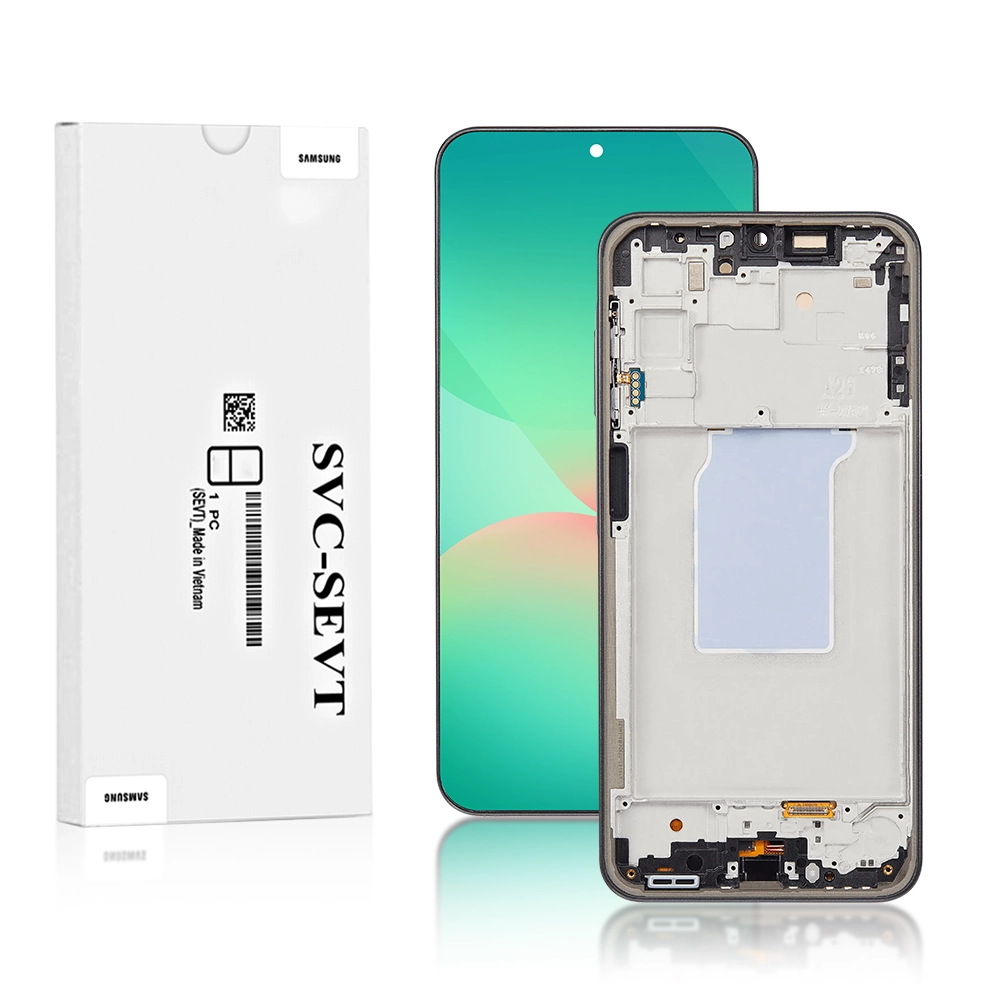 6A Genuine LCD Screen For Samsung Galaxy A26 5G (A266) With Frame and Touchpad - Black Genuine LCD Screen For Samsung Galaxy A26 5G (A266) With Frame and Touchpad - Black (GH82-37049A) - Image 1