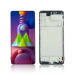 Replacement LCD Screen For Samsung Galaxy M51 (M515) Black - With Frame