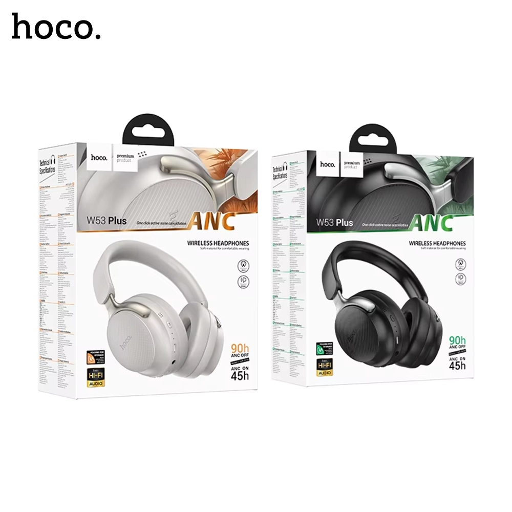 18A-HOCO-W53-Plus-ANC-Wireless-Bluetooth-Headphone.webp HOCO W53 Plus ANC Wireless Bluetooth Headphone - Image 1