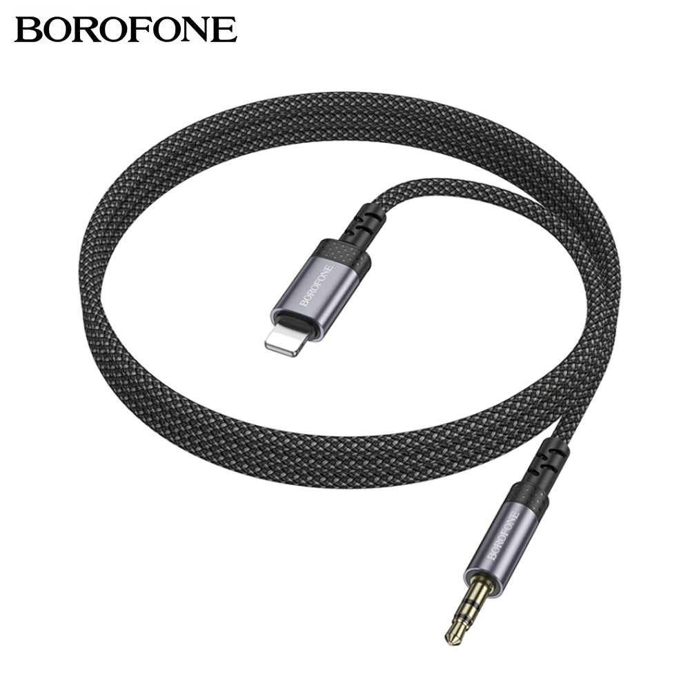 24B-BOROFONE-BL24-Lightning-To-Aux-3.5mm-Cable.webp BOROFONE BL24 iPhone Lightning To Aux 3.5mm Cable - Image 2