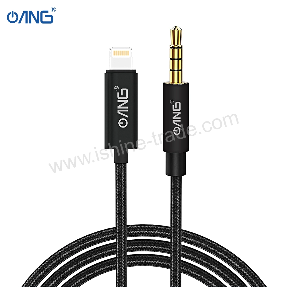 32B-ANG-E109-Audio-Cable-–-3.5MM-AUX-TO-Lightning.webp ANG E109 Audio Cable - 3.5MM AUX TO Lightning - Image 2