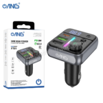 ANG FT-01 Single PD 20W + Dual QC3.0 18W In Car Bluetooth FM Transmitter 12V