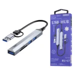 5 in 1 Aluminum Alloy Type C + USB 3.0 Multiport Hub RU-U7