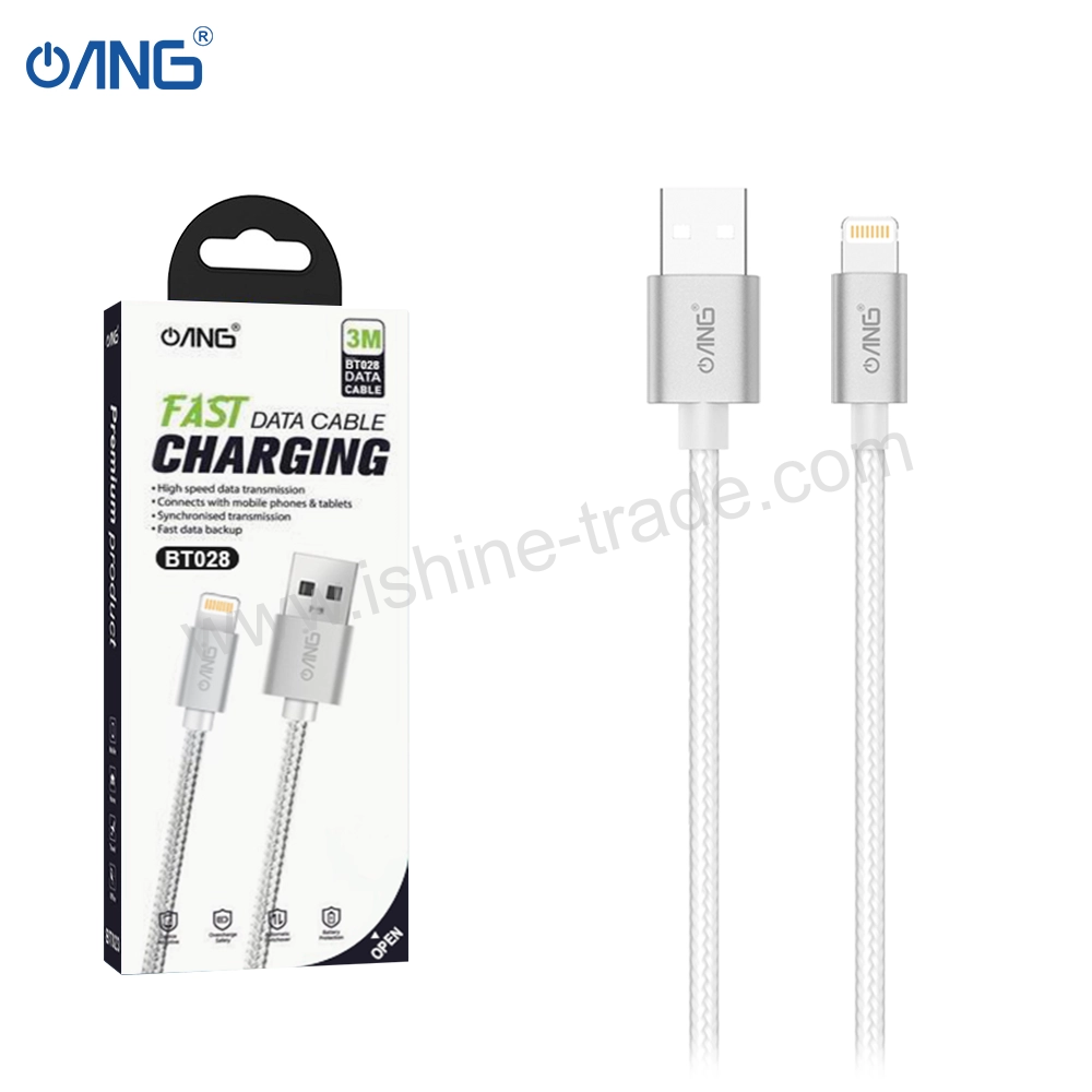 47A-ANG-BT028-–-Lightning-Braided-Fast-Charging-Data-Cable-3-Meter.webp ANG BT028 - Lightning Braided Fast Charging Data Cable  3 Meter - Image 1