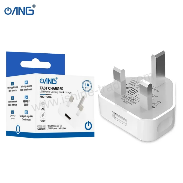 4A ANG TC15A Single USB Adaptor 1A Main Boltify Limited T/A iShine Trade