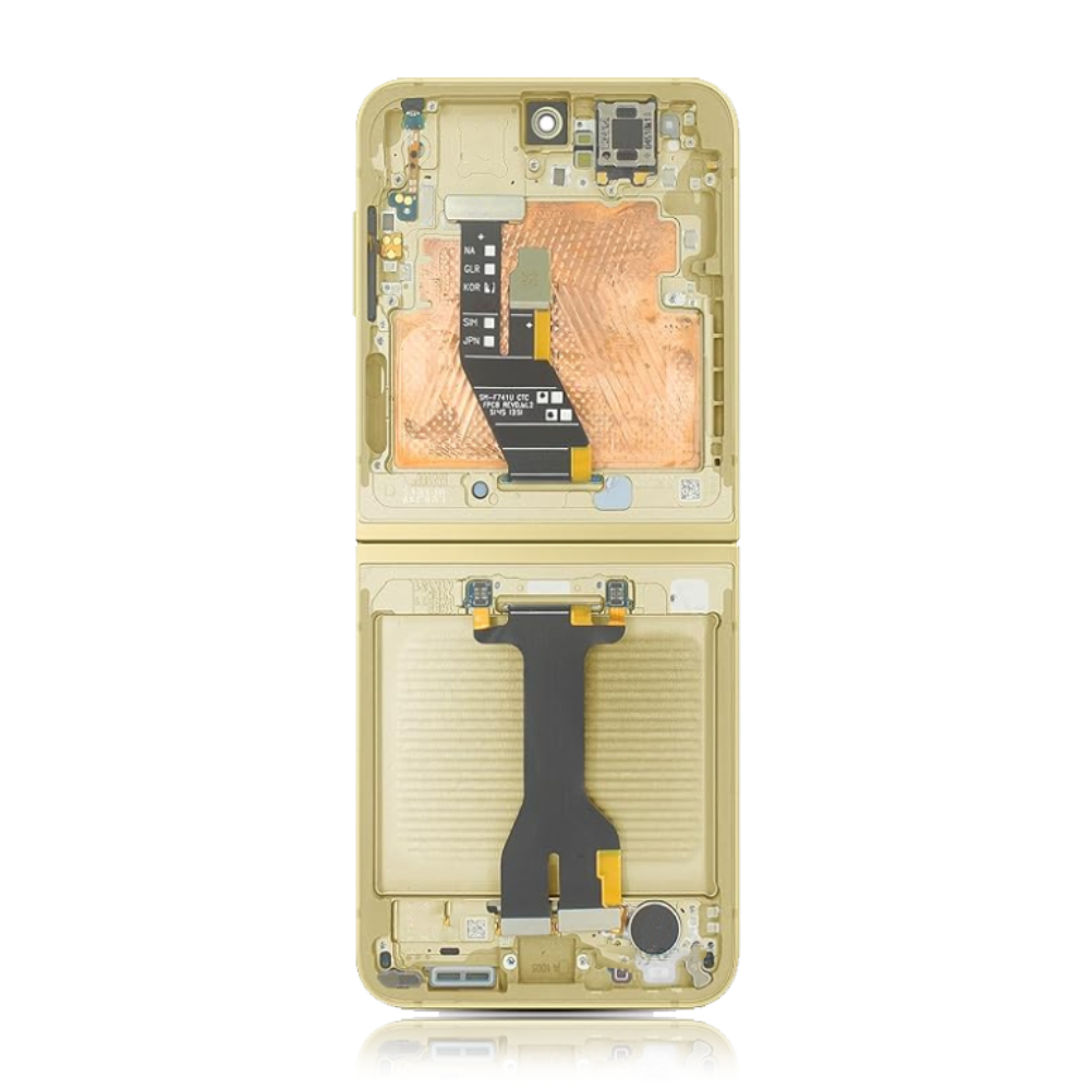 4B-Genuine-LCD-Screen-For-Samsung-Galaxy-Z-FLIP-6-5G-F741-With-Frame-and-Touchpad-–-Yellow-GH82-35013B.webp Genuine LCD Screen For Samsung Galaxy Z FLIP 6 5G (F741) With Frame and Touchpad – Yellow (GH82-35013B) - Image 3