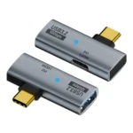 2in 1 Type C OTG Adapter, 3.2 10Gbps Data & 100W PD Fast Charging Splitter