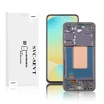 Genuine LCD Screen For Samsung Galaxy S24FE 5G (S721) With Frame & Touchpad - Black (GH82-35848A)