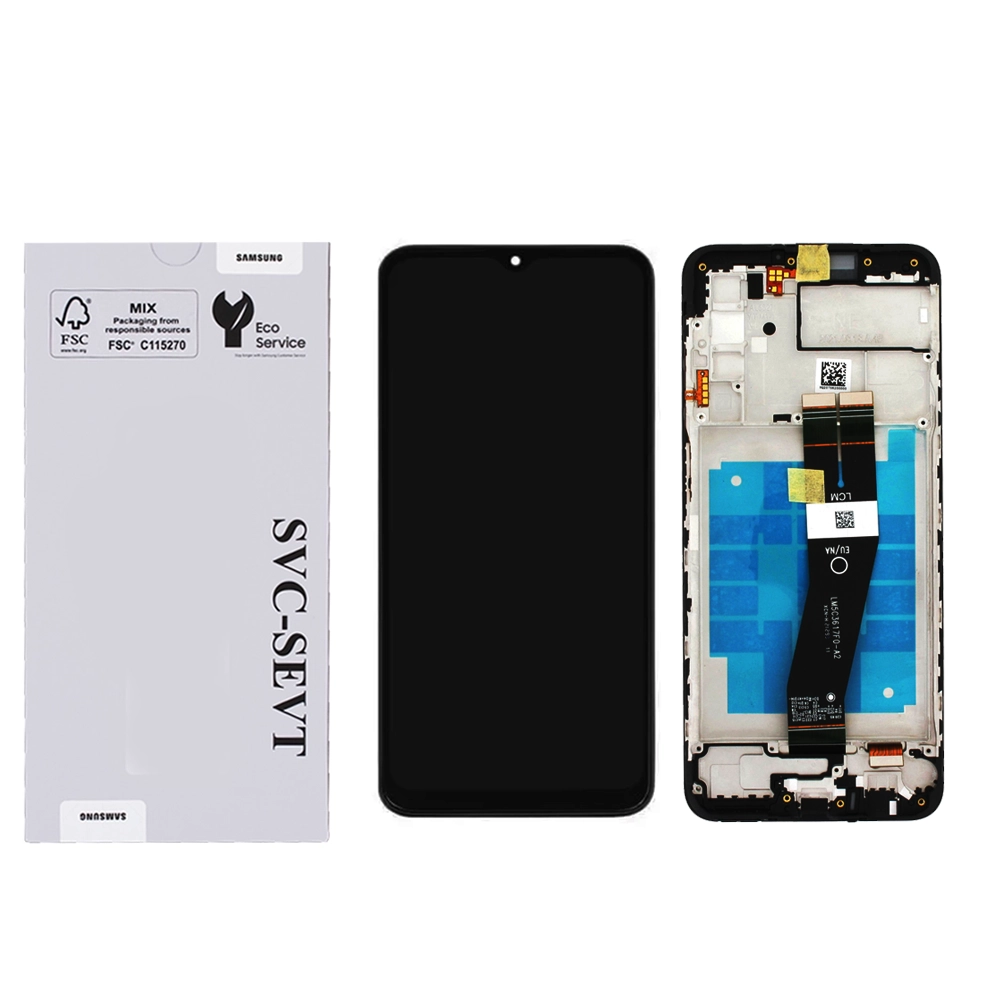 Samsung-Galaxy-A03S-A037-Black.webp Genuine LCD Screen For Samsung Galaxy A03S (A037) With Frame and Touchpad - Black  (GH81-21233A) - Image 1