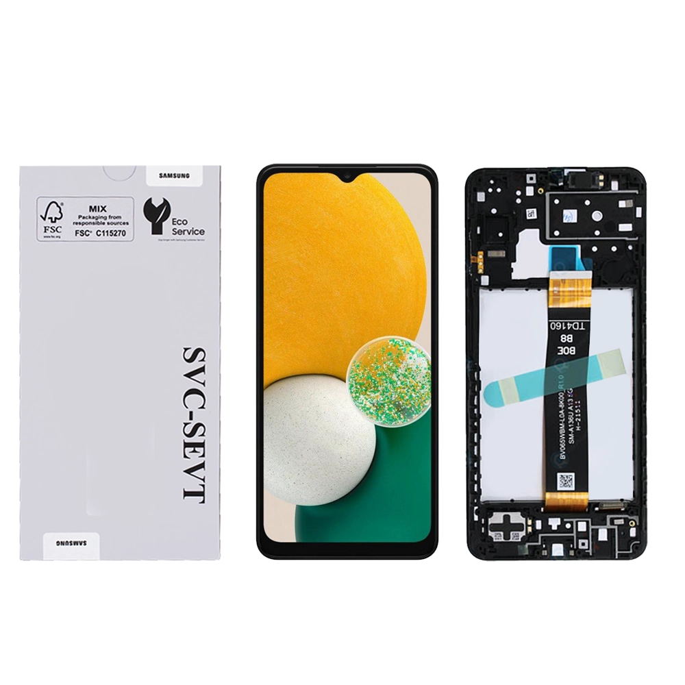 Samsung-Galaxy-A13-5G-A136-Black.webp Genuine LCD Screen For Samsung Galaxy A13 5G (A136) With Frame and Touchpad - Black  (GH82-29077A) - Image 1