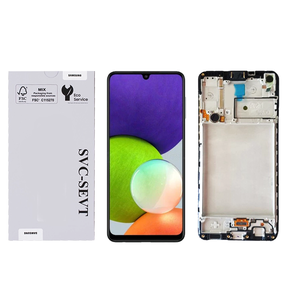 Samsung-Galaxy-A22-5G-A226-Black.webp Genuine LCD Screen For Samsung Galaxy A22 5G (A226) With Frame and Touchpad - Black  (GH81-20694A) - Image 1