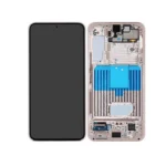 Genuine LCD Screen For Samsung Galaxy S22 5G (S901B) With Frame and Touchpad - Pink Gold (GH82-27521D/GH82-27520D)