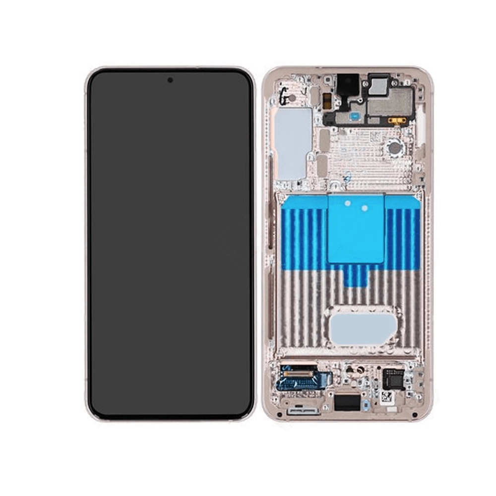 Samsung-Galaxy-S22-5G-S901B-With-Frame-and-Touchpad-Gold-GH82-27521D.webp Genuine LCD Screen For Samsung Galaxy S22 5G (S901B) With Frame and Touchpad - Pink Gold (GH82-27521D/GH82-27520D) - Image 1