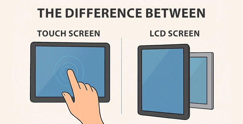 The-Difference-Between a Touch Screen and an LCD Screen