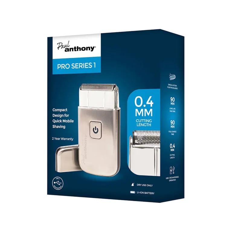 1A Paul Anthony Pro Series 1 Lithium USB Mens Mobile Foil Shaver H5002 Boltify Limited T/A iShine Trade